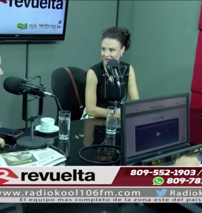 Hilary Lancaster, the CEO of Fusion Interiors Group (FIG) guest appearance on Punta Cana TV 8 and radio programme